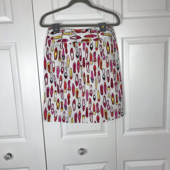 Andrea Viccaro Shoe Print Skirt Size 8 EUC - Picture 8 of 8